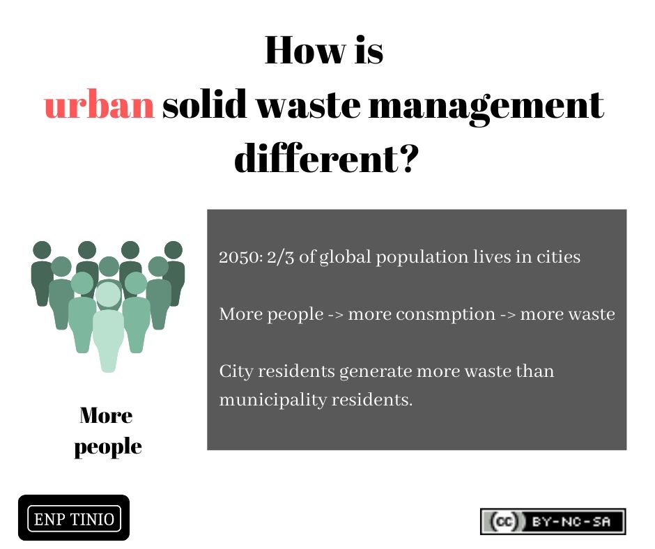 urban areas more people