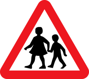 children crossing sign