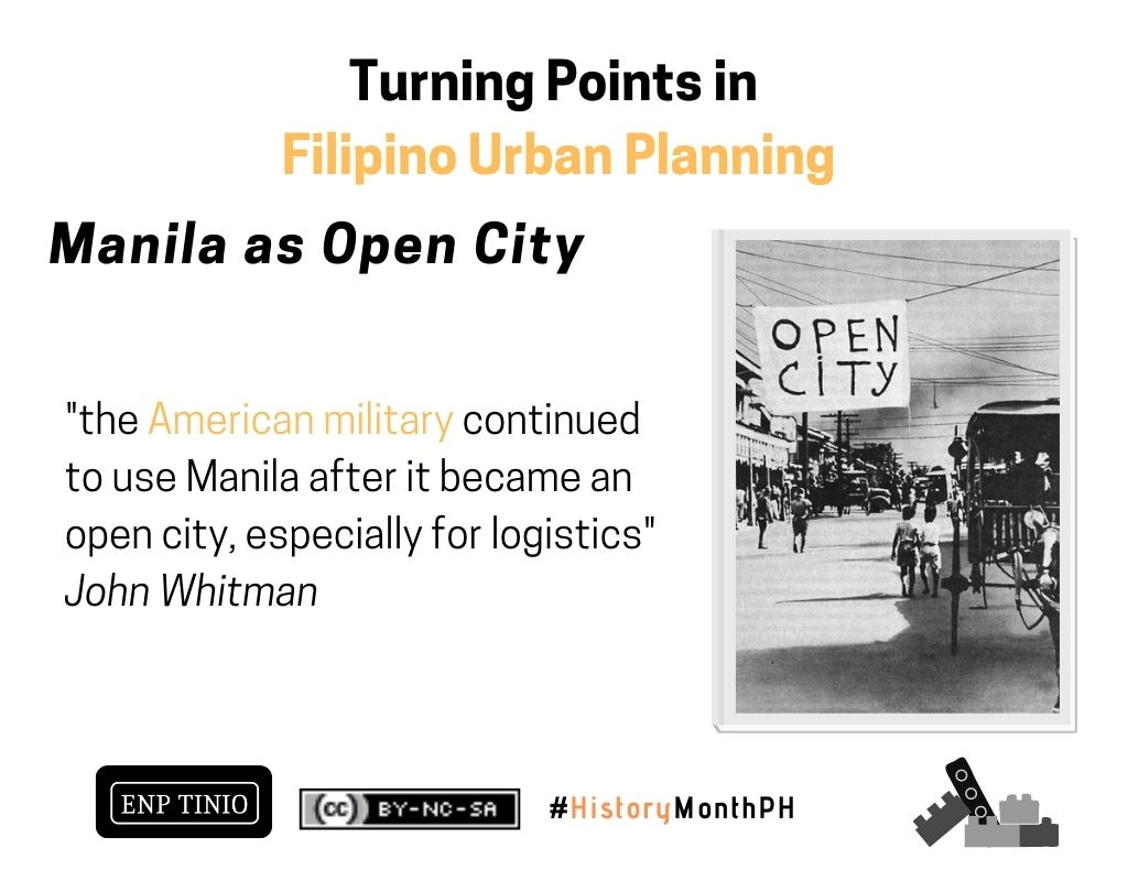 Even as an "open city", Manila was bombed by the Japanese!
